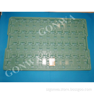 Green PS Plastic Tray for Electornics Parts